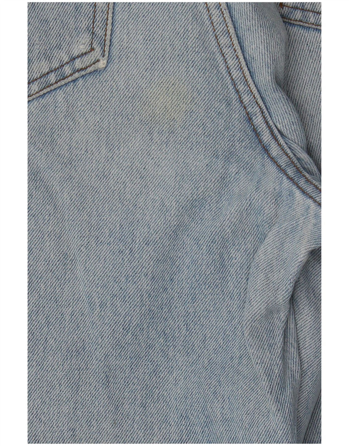 Jeans larghi da donna a vita alta Cacharel W28 L29 cotone blu