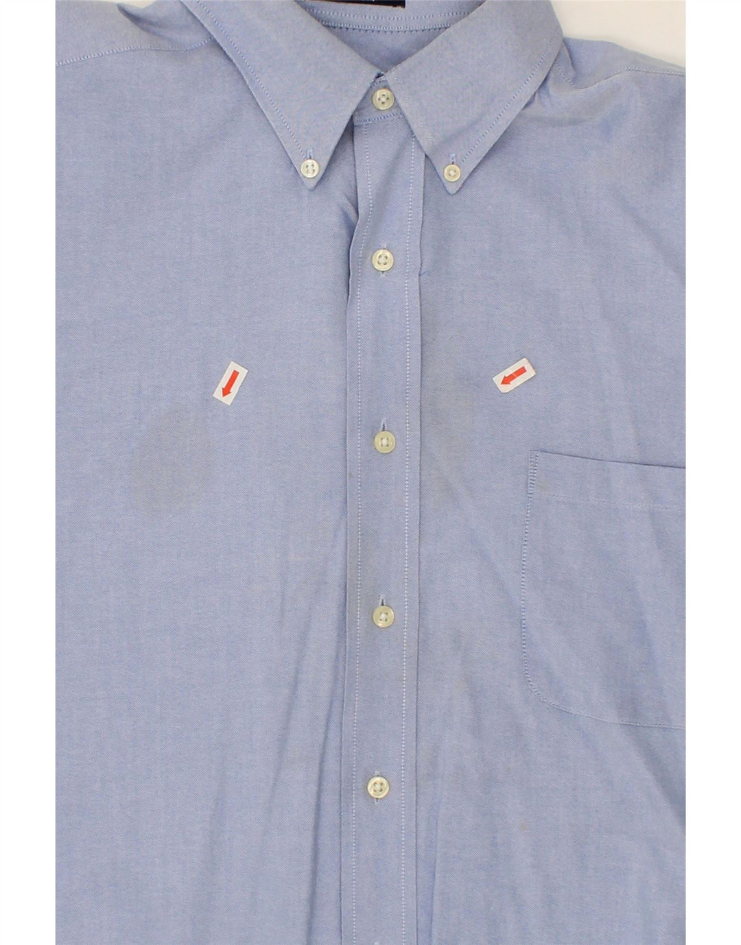 CHAPS Mens Shirt Size 16-16 1/2 Large Blue Cotton Vintage Chaps and Second-Hand Chaps from Messina Hembry 