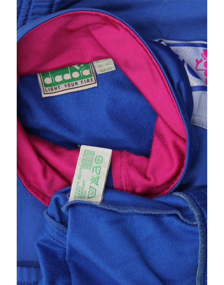 Giacca da tuta grafica da uomo Diadora UK 40 Colorblock blu medio
