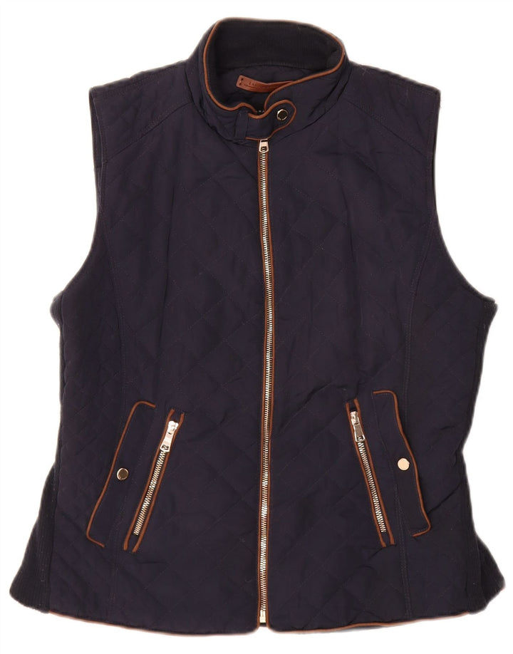 Gilet trapuntato da donna Zara UK 16 grande blu navy