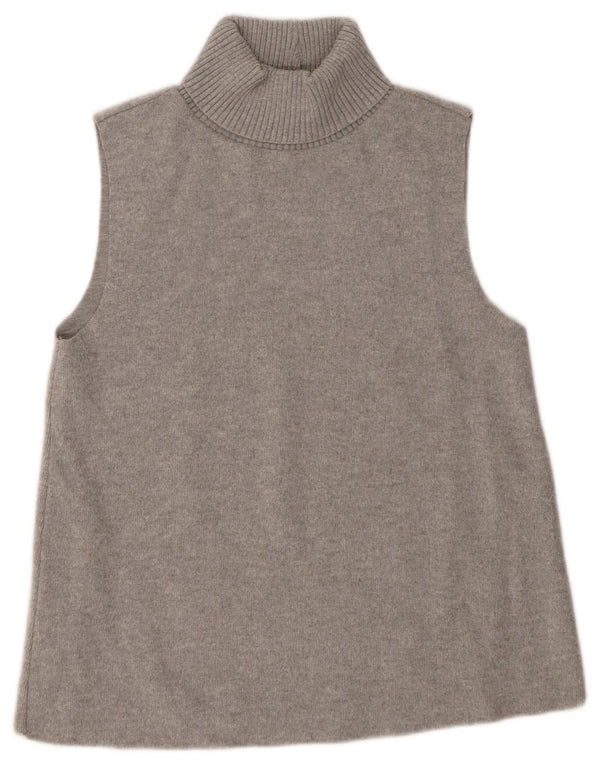 Canotta Zara da donna con collo alto e canottiera UK 12 Grigio medio