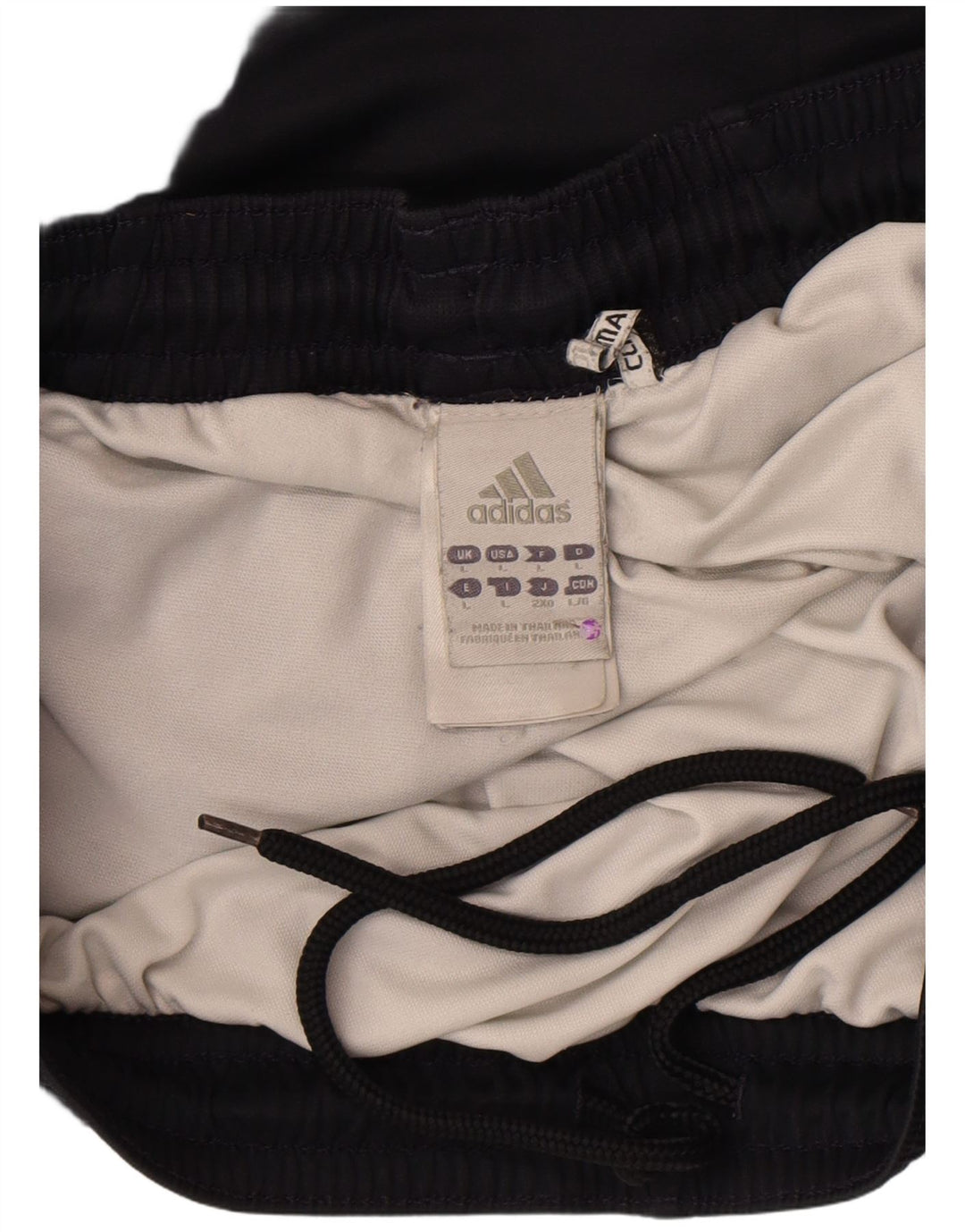 Pantaloncini sportivi Adidas Climacool da uomo grandi in poliestere color block nero