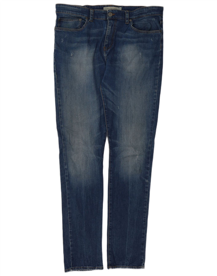 Jeans slim da uomo Calvin Klein W38 L34 cotone blu