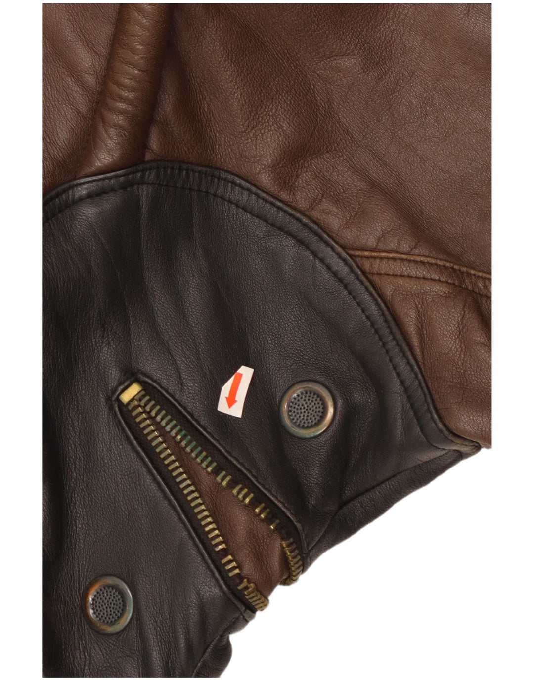 Giacca in pelle vintage da uomo IT 52 XL in pelle marrone