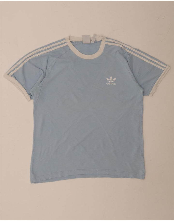 Maglietta Adidas da uomo Top Large in cotone blu