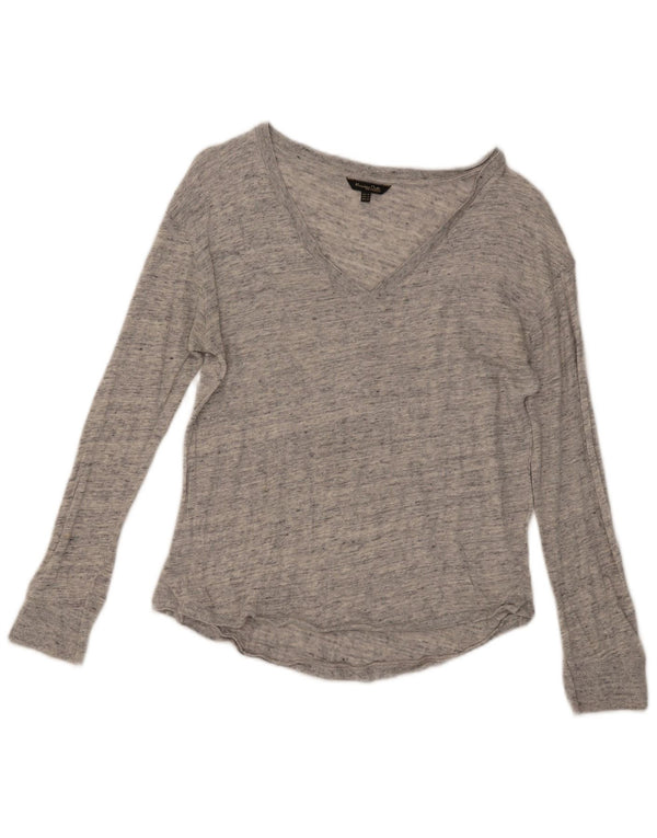 Maglia da donna a maniche lunghe Massimo Dutti UK 12 Grigio medio chiazzato