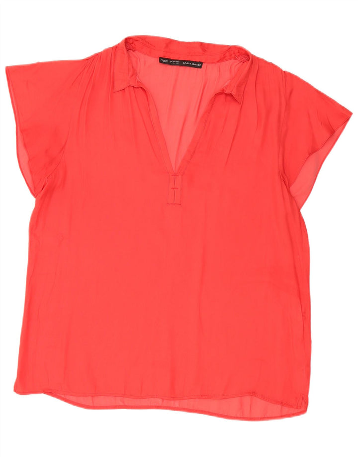 Camicetta Zara da donna Top UK 16 grande rossa
