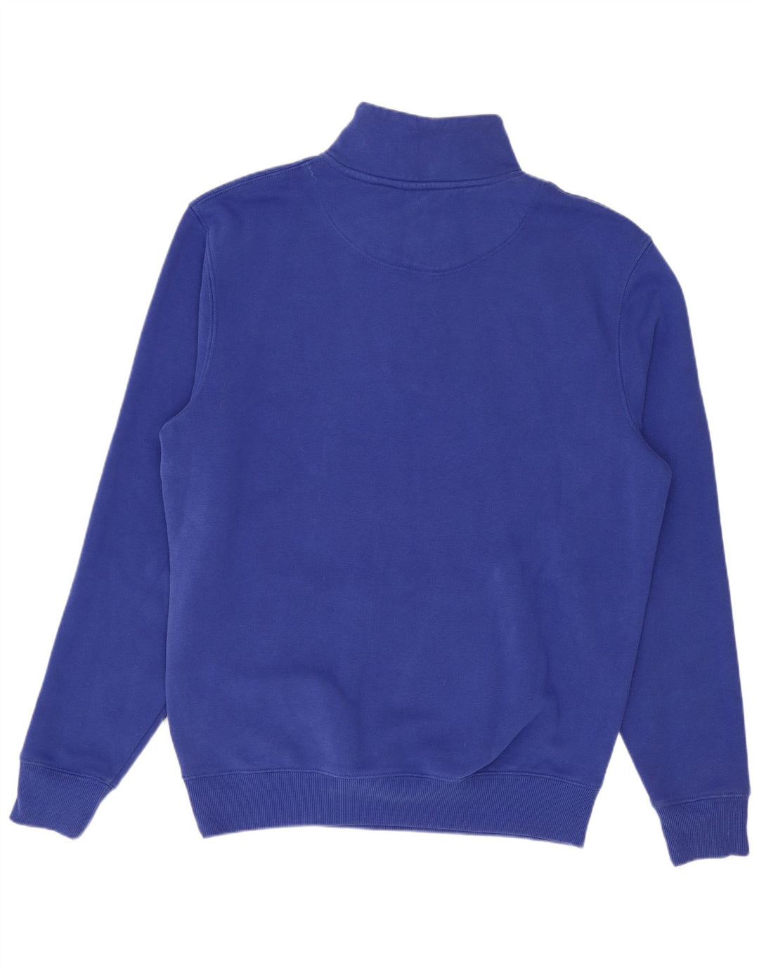 Felpa Joules da uomo con zip e collo, piccola, in cotone blu