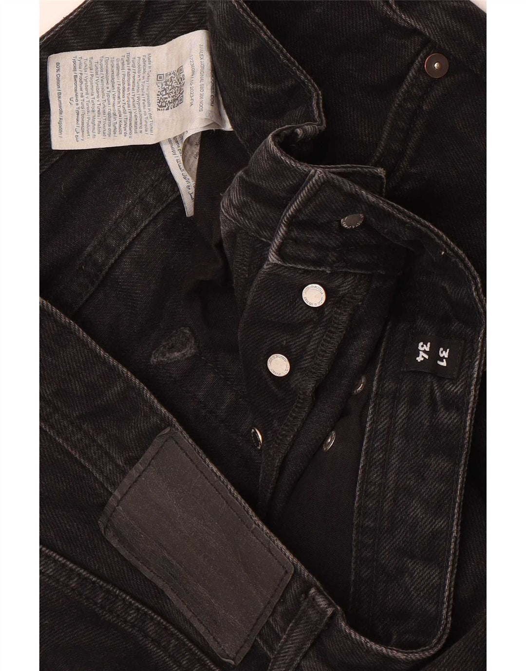 Jeans larghi da uomo Jack & Jones W31 L34 cotone nero