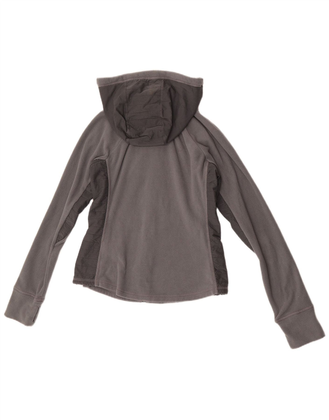 Giacca in pile da donna Abercrombie & Fitch UK 12 Colorblock grigio medio