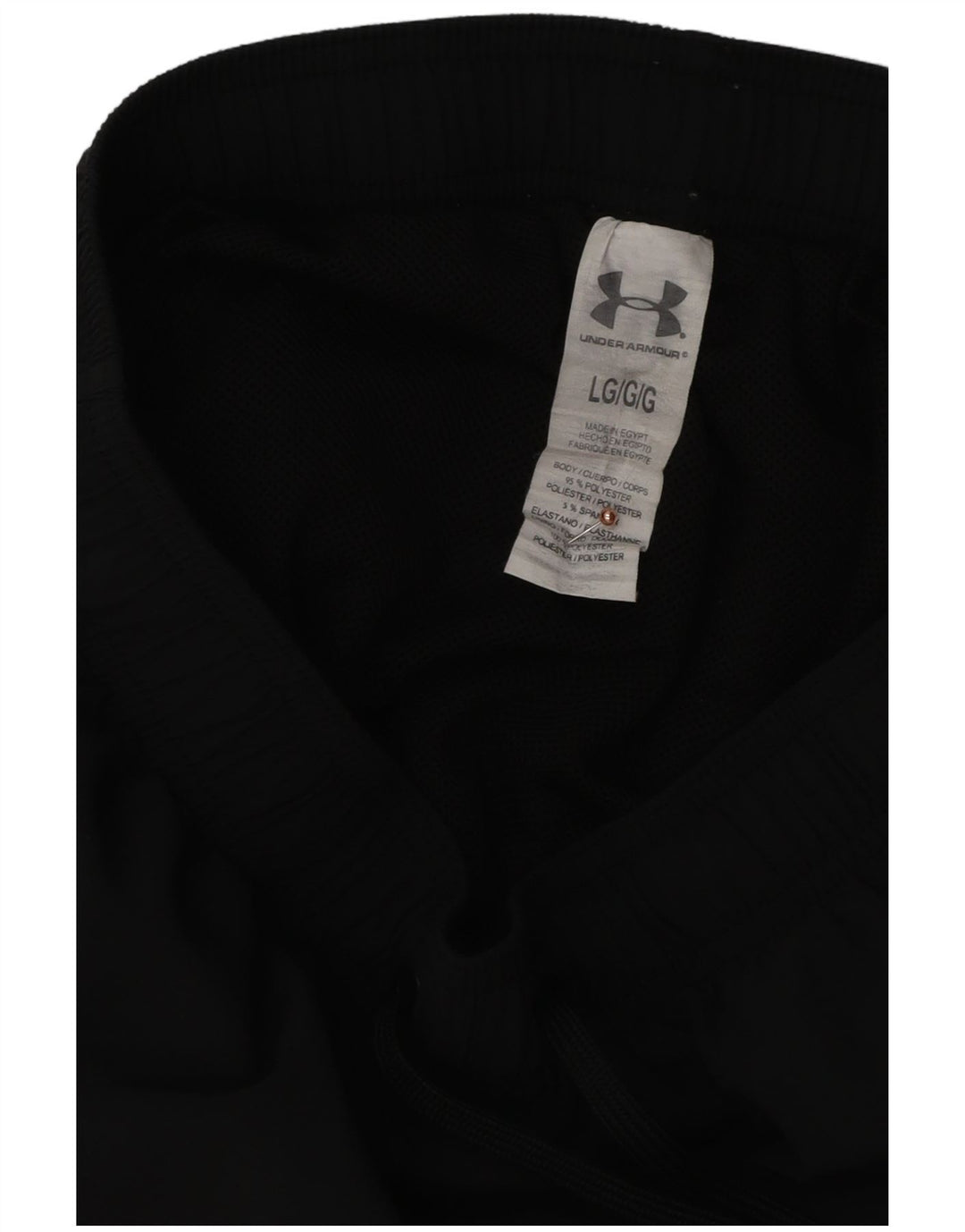 Pantaloncini sportivi da uomo Under Armour grandi in poliestere nero