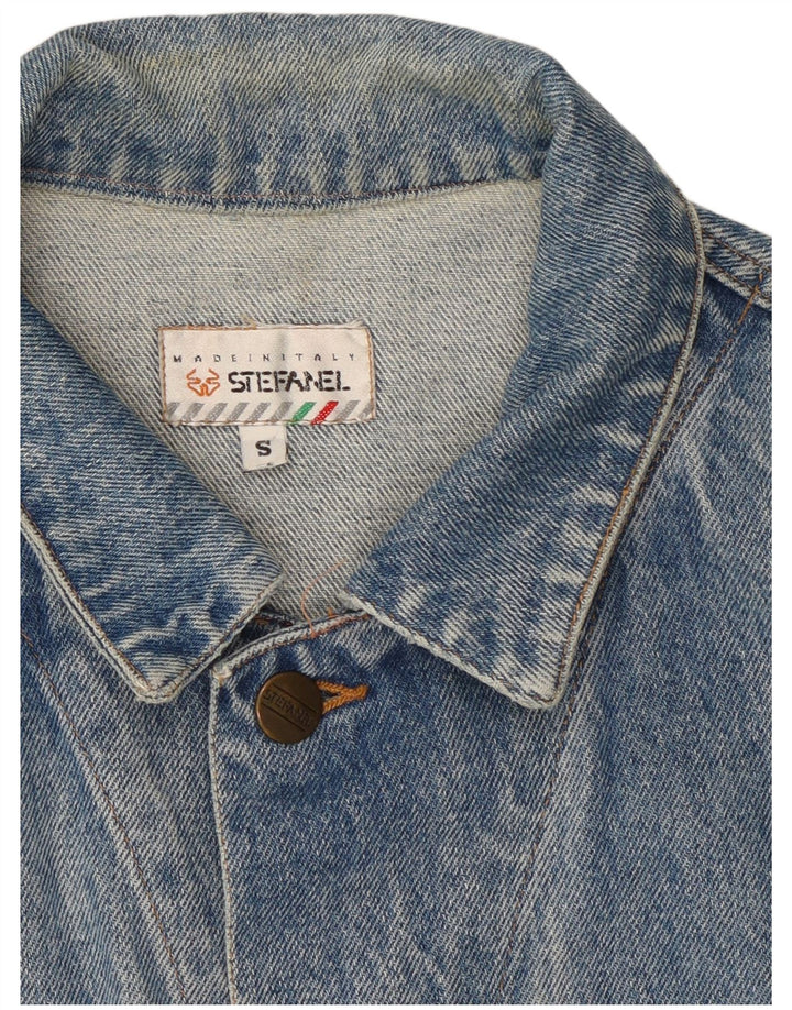 Giacca di jeans da uomo Stefanel UK 36 piccola blu