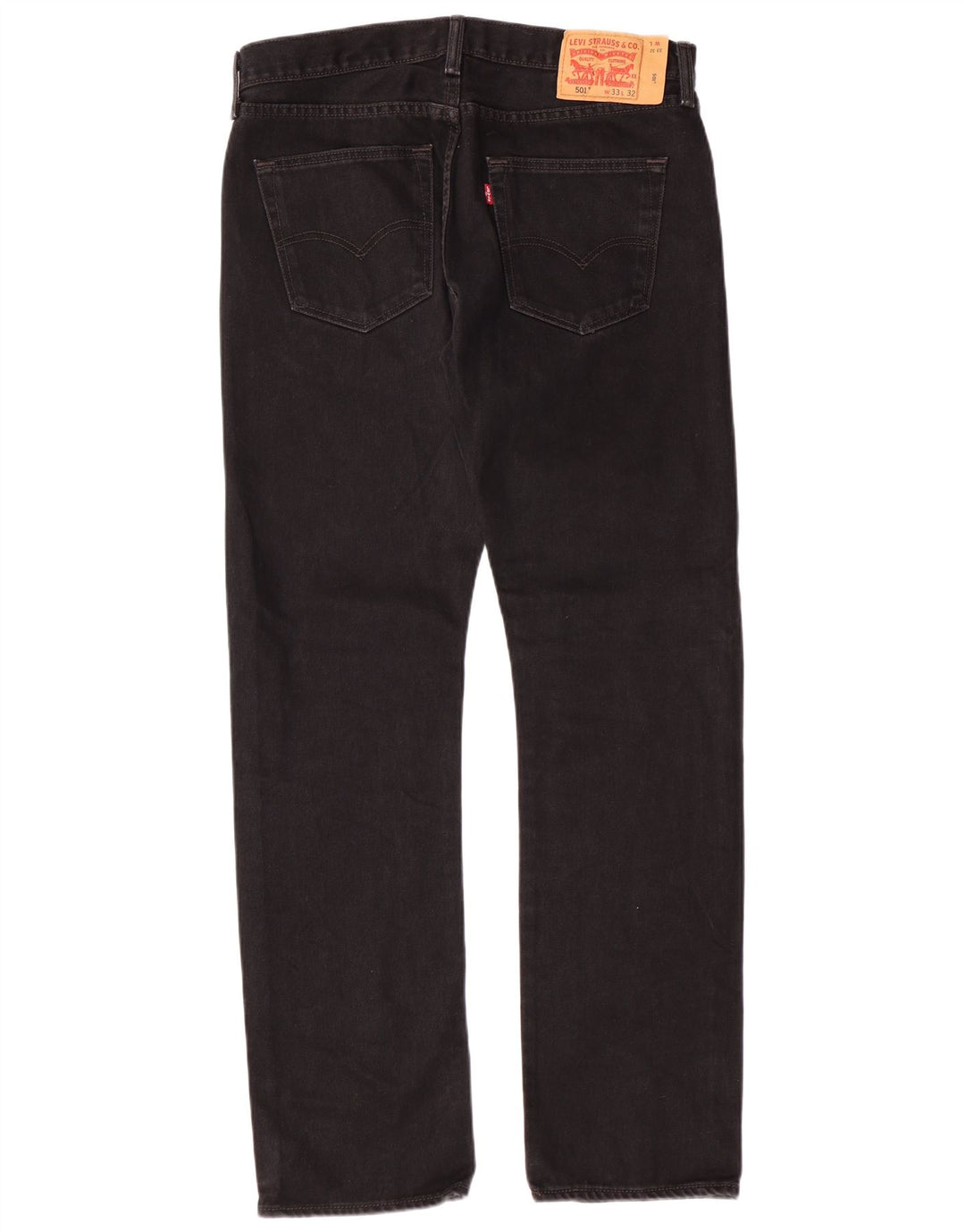 LEVI'S Jeans dritti da uomo 501 W33 L32 cotone nero