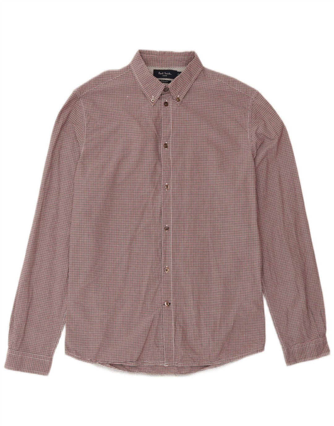 Camicia da uomo su misura Paul Smith, in cotone a quadri rossi piccoli