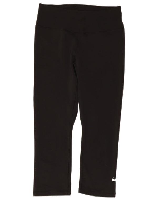Leggings Nike Dri Fit Capri da donna UK 10 piccoli poliestere nero