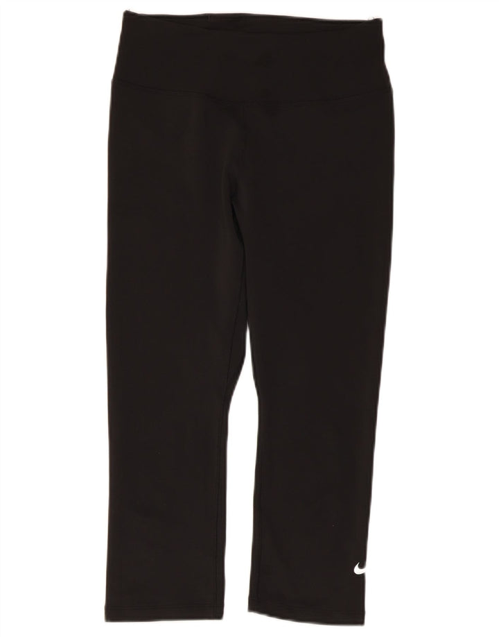 Leggings Nike Dri Fit Capri da donna UK 10 piccoli poliestere nero