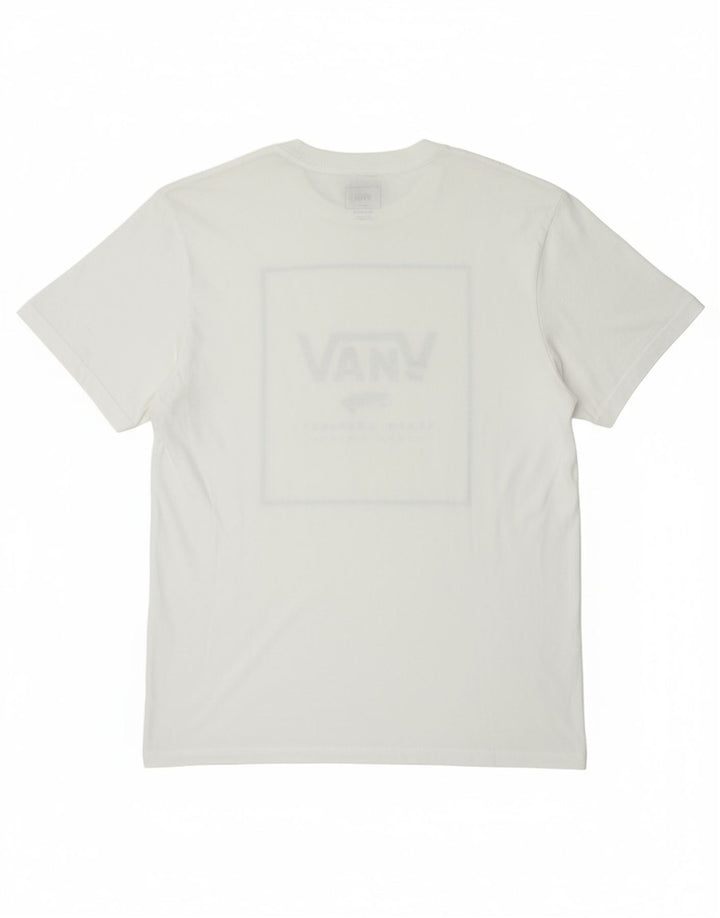 VANS Womens Custom Fit Graphic T-Shirt Top UK 16 Large White