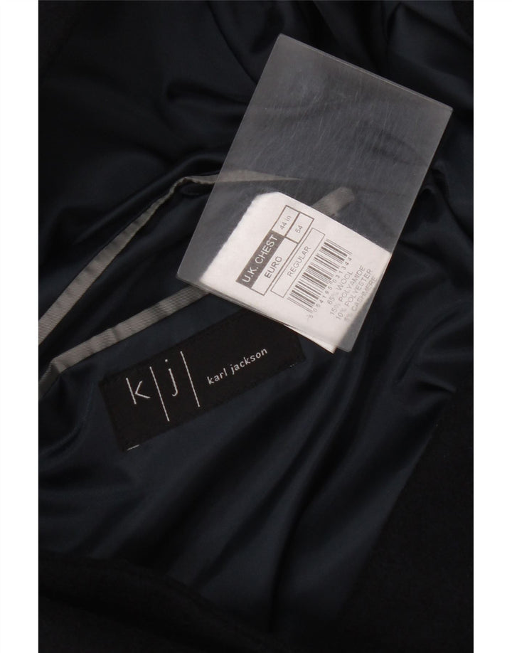 Soprabito da uomo Karl Jackson UK 44 2XL Lana blu navy