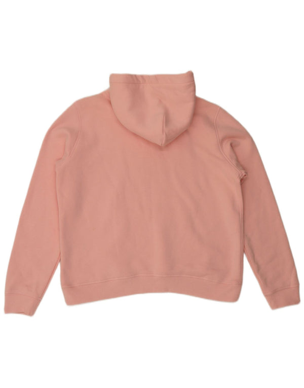 Maglione con cappuccio oversize grafico da donna Jack Wills UK 16 grande cotone rosa
