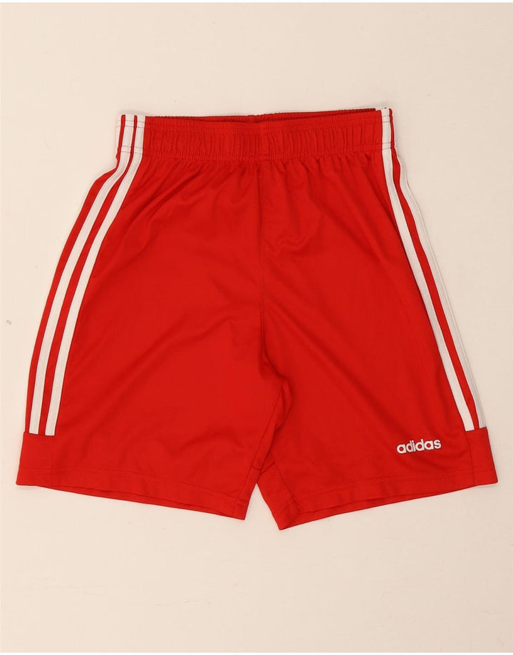 Pantaloncini sportivi Adidas da bambino 13-14 anni in poliestere rosso
