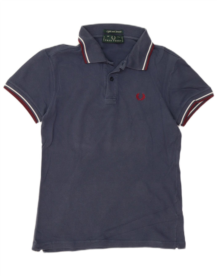 Polo da uomo FRED PERRY piccola in cotone blu navy