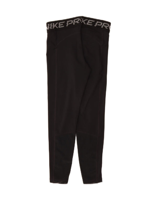 Leggings grafici Nike Dri Fit da donna UK 10 piccoli neri