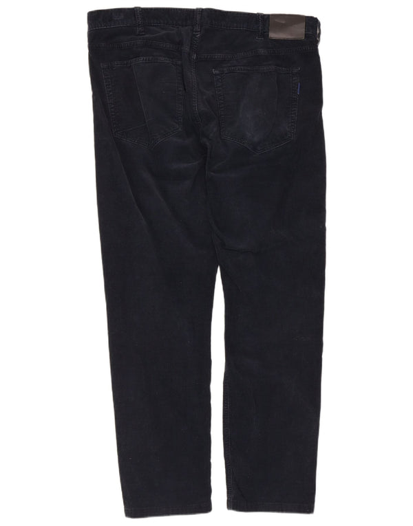 Pantaloni da uomo slim fit in velluto a coste Gant W34 L28 cotone blu navy