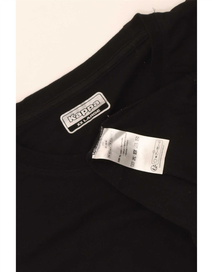 T-shirt uomo Kappa Top 2XL cotone nero