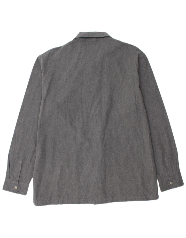 Camicia overshirt da uomo Jack Wills grande in cotone grigio