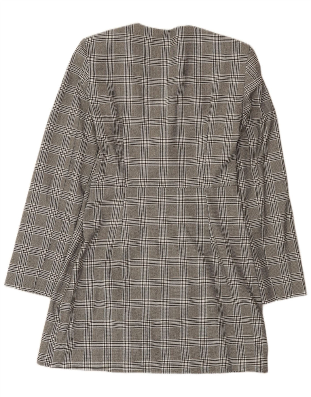 Abito tubino Zara da donna UK 14 Poliestere grande grigio pied de poule