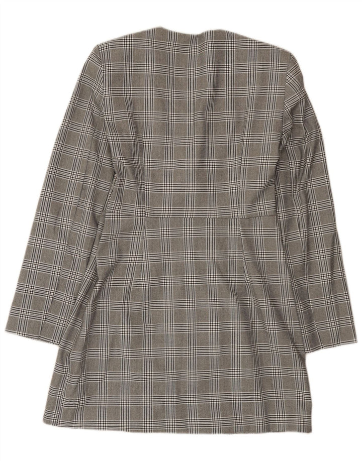 Abito tubino Zara da donna UK 14 Poliestere grande grigio pied de poule