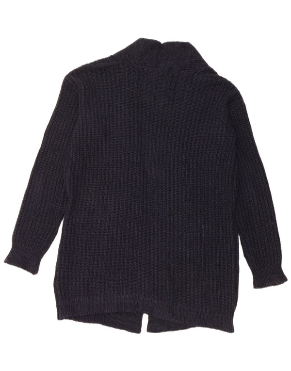 Maglione cardigan lungo oversize da donna Superdry UK 10 piccolo blu navy
