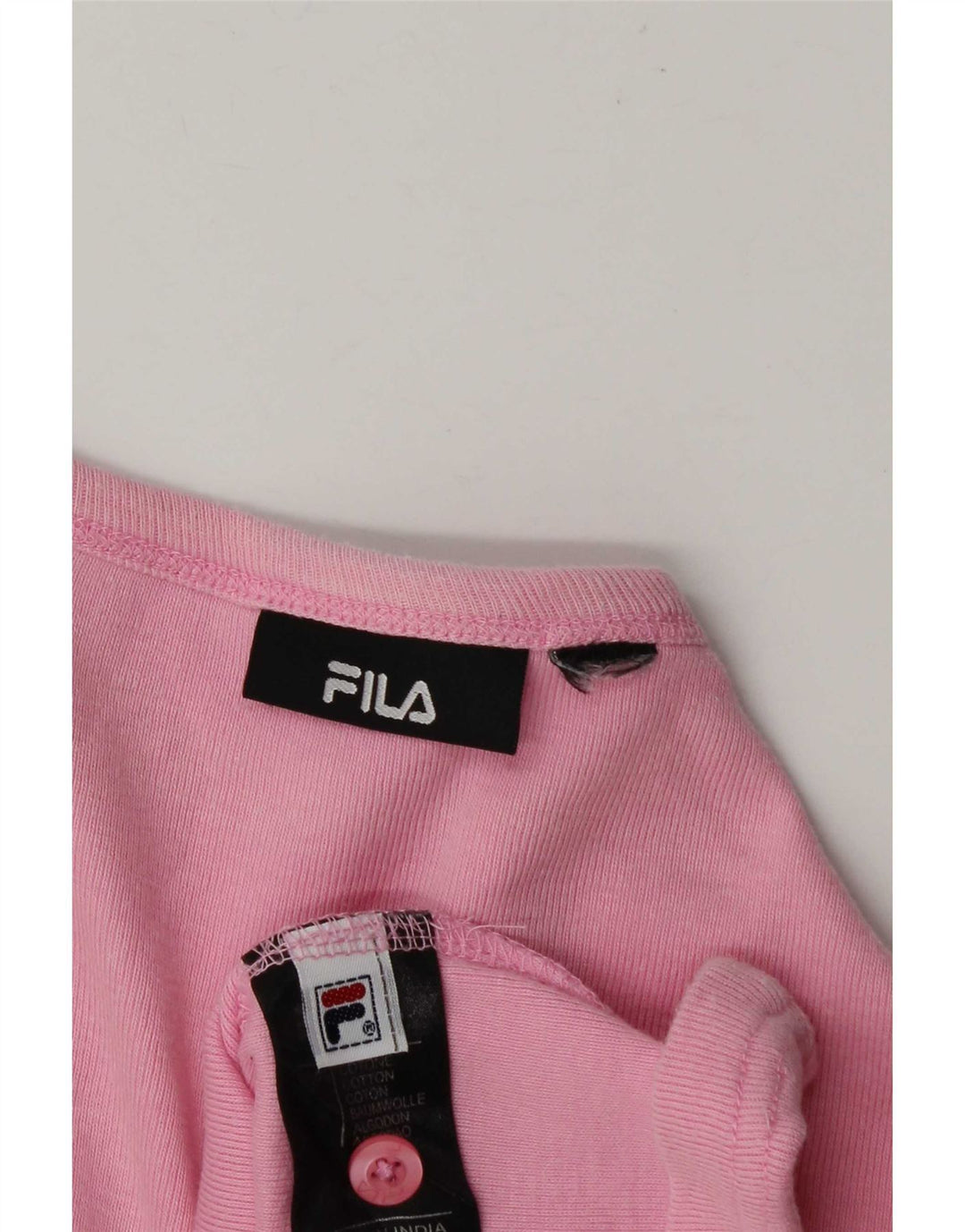 Maglietta da donna Fila Top UK 14 cotone rosa medio