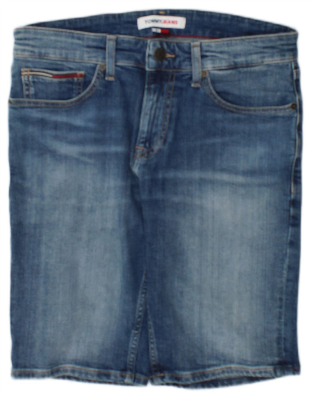 Pantaloncini di jeans da uomo Tommy Hilfiger W29 piccolo cotone blu