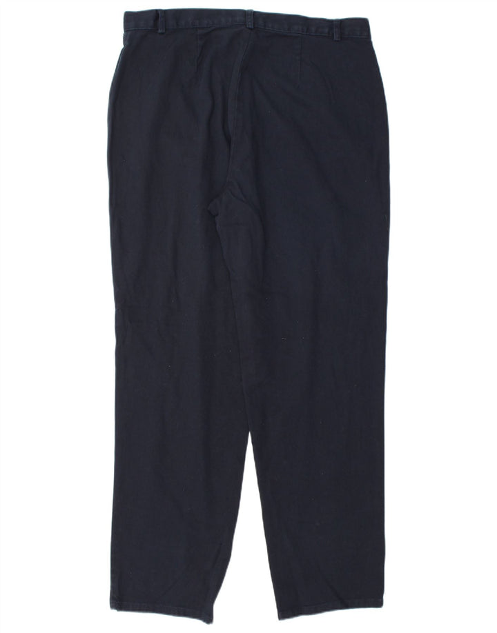 DOCKERS Pantaloni casual a vita alta da donna US 16 2XL W34 L30 Blu navy