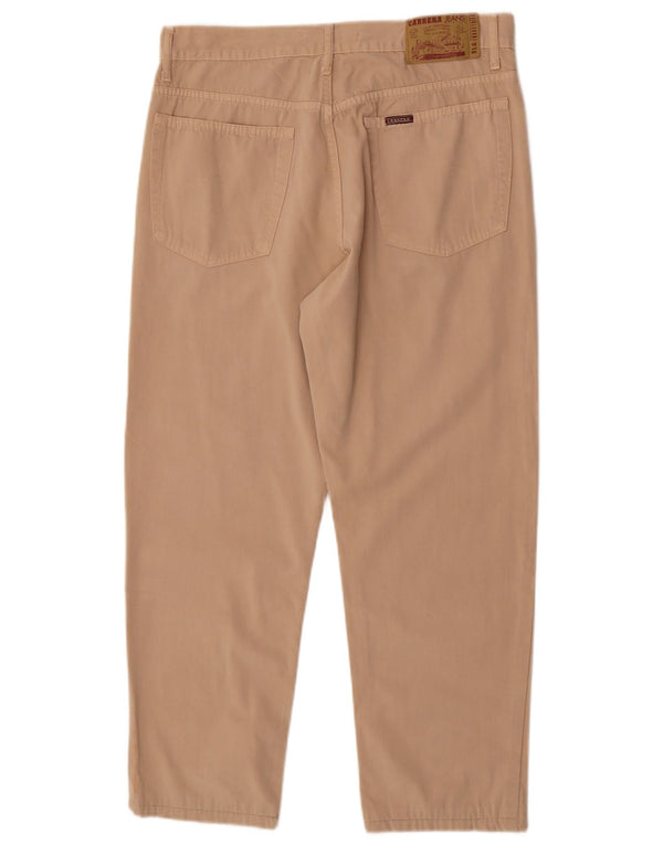 Pantaloni casual affusolati da uomo Carrera W36 L26 cotone beige