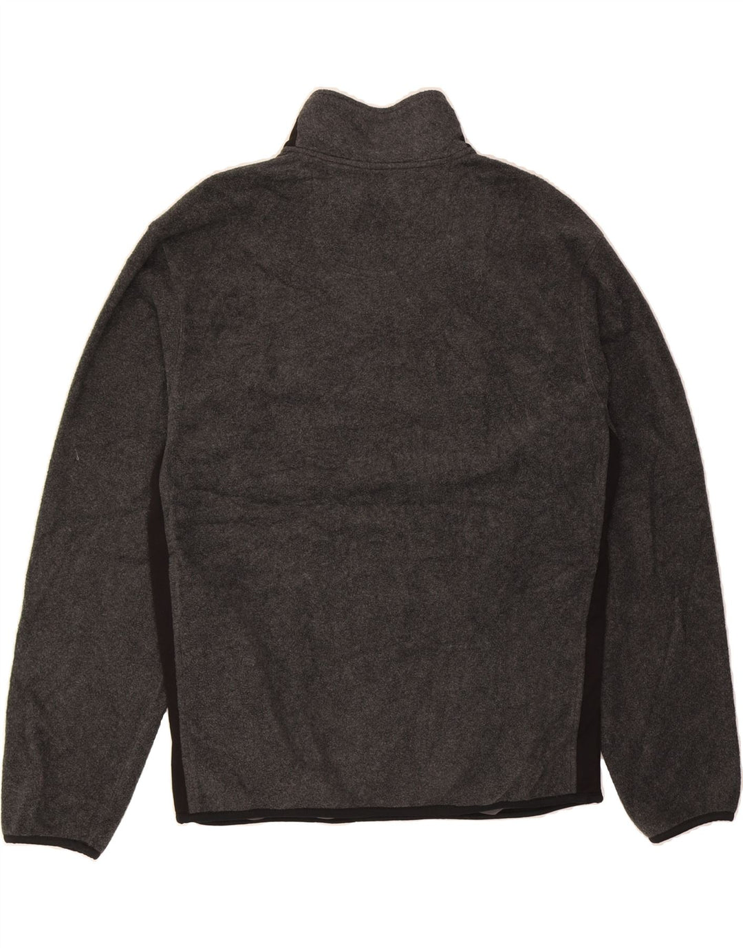 IZOD Mens Zip Neck Fleece Jumper Medium Grey Polyester Vintage Izod and Second-Hand Izod from Messina Hembry 