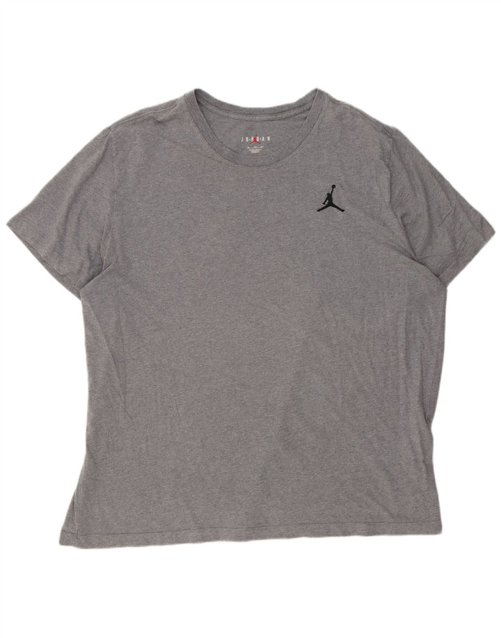 T-shirt da uomo JORDAN Top 3XL cotone grigio