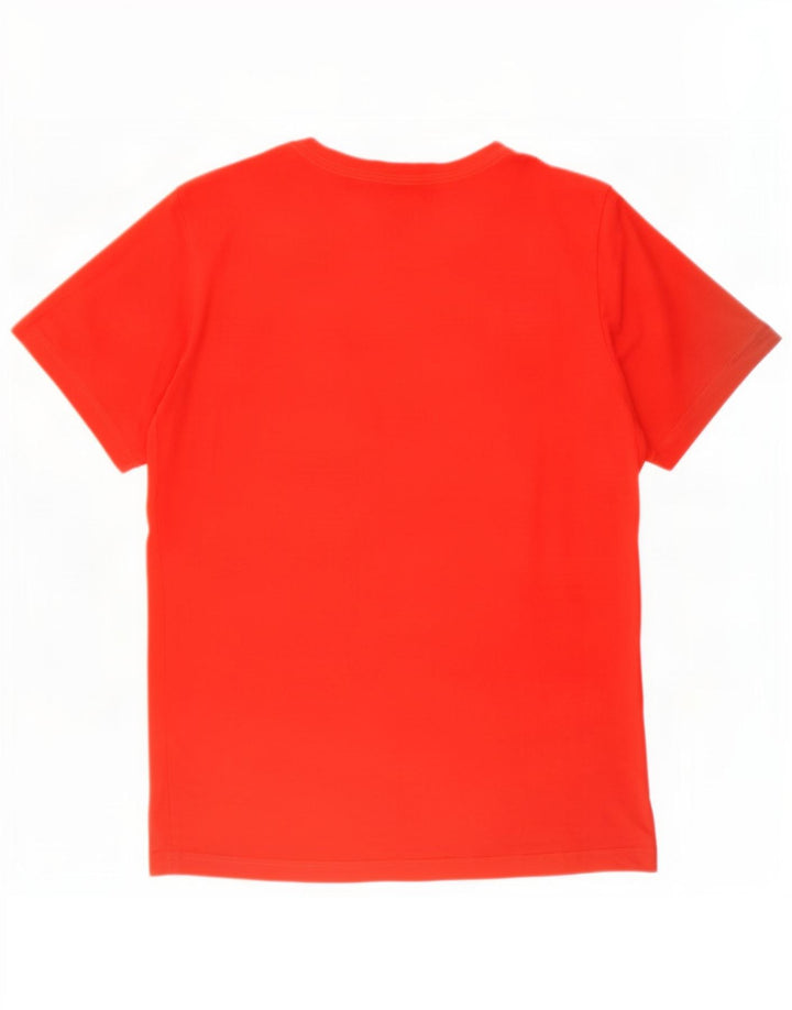 T-shirt grafica da uomo Puma Top in cotone rosso medio