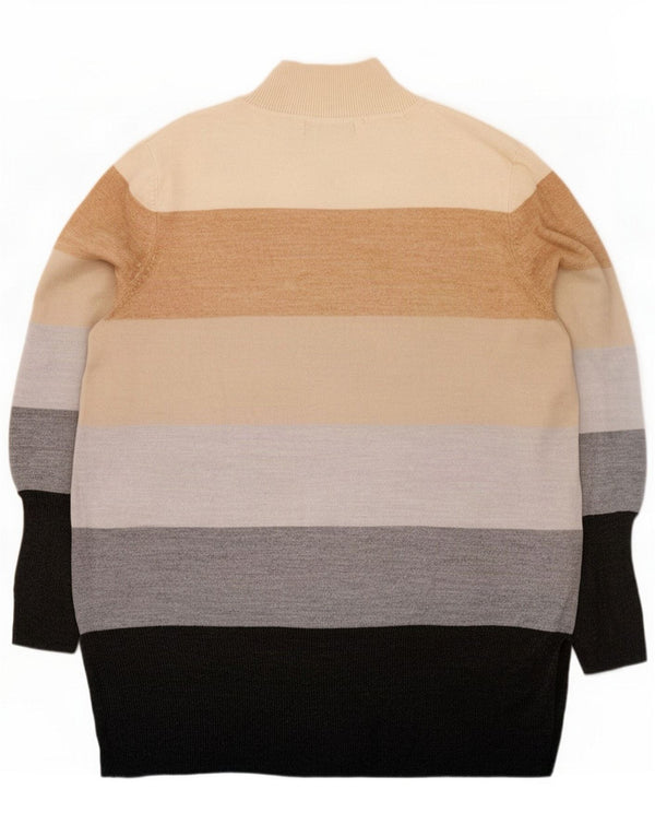 Marks & Spencer maglione da donna UK 16 grande a righe multicolore