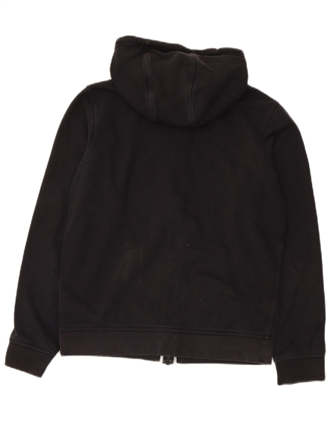Felpa con cappuccio e zip Nike da uomo piccola in cotone nero