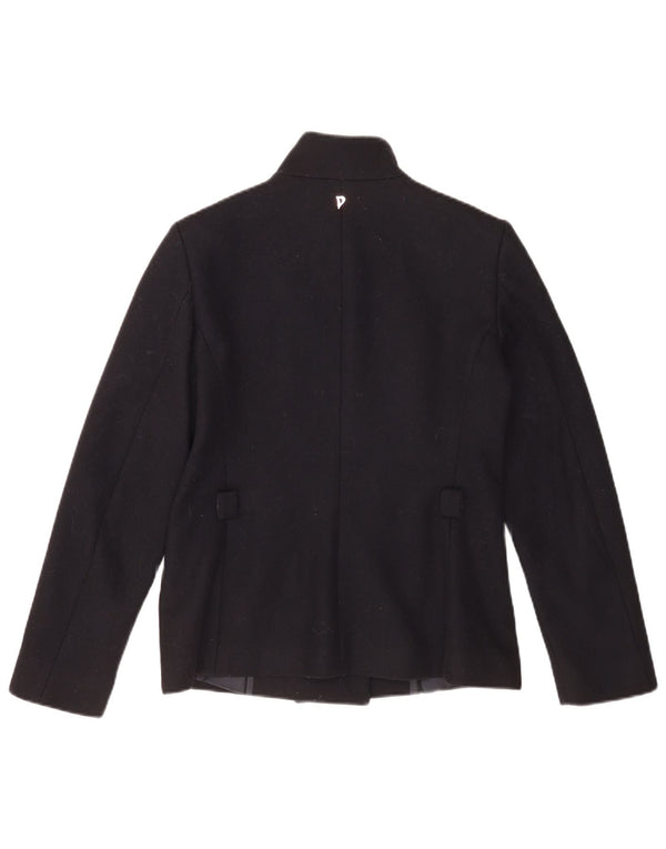 Caban Donna Dondup IT 44 Medio Blu Navy Lana