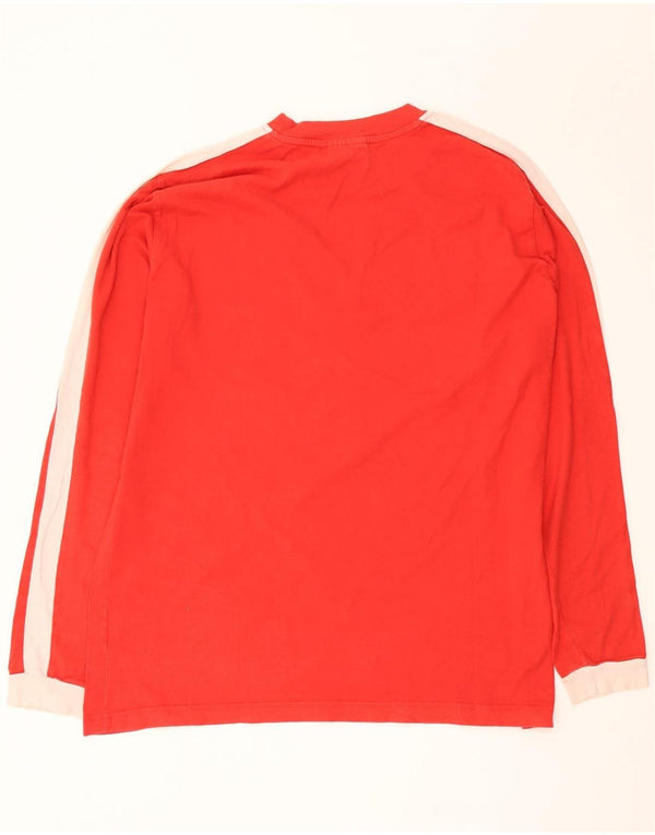 Puma Maglietta grafica da uomo a maniche lunghe XL Rosso Colorblock