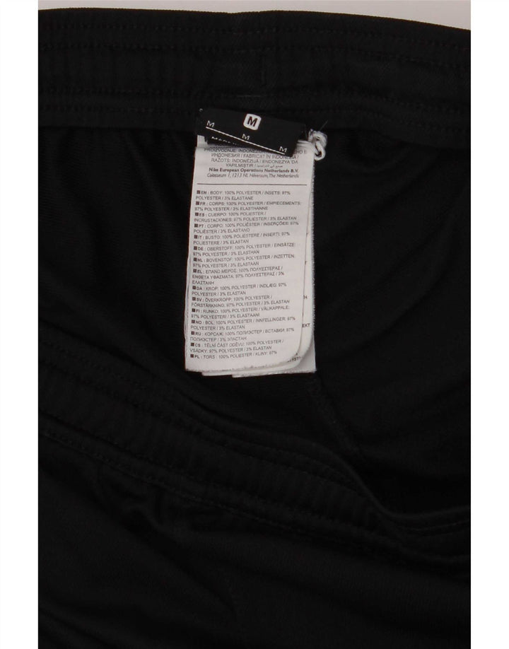 Pantaloni da tuta Nike da uomo in poliestere color block medio nero