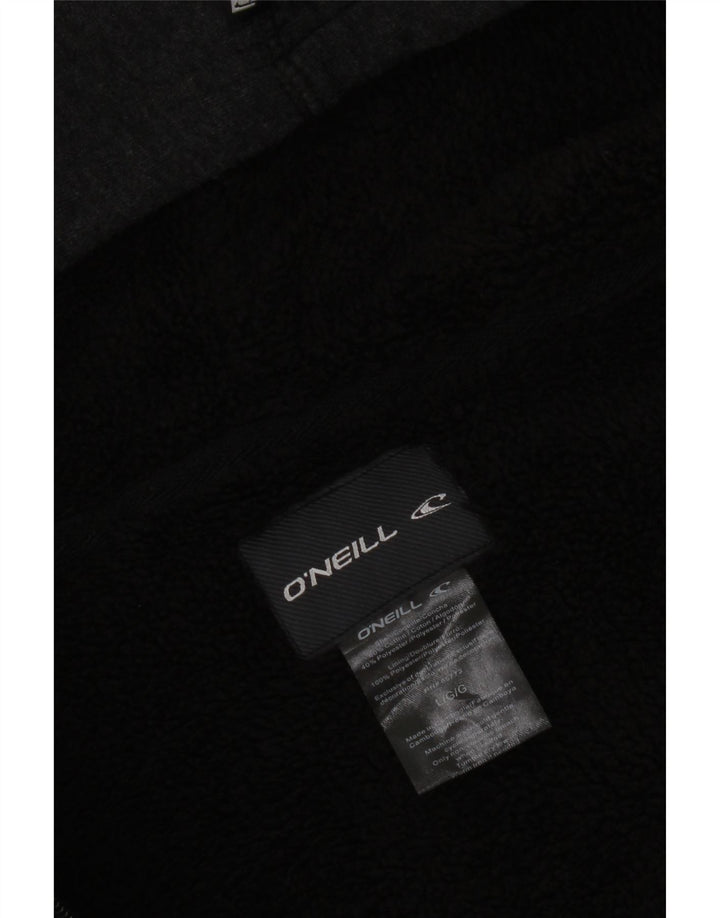 Maglione con cappuccio e zip da uomo O'Neill grande in cotone grigio