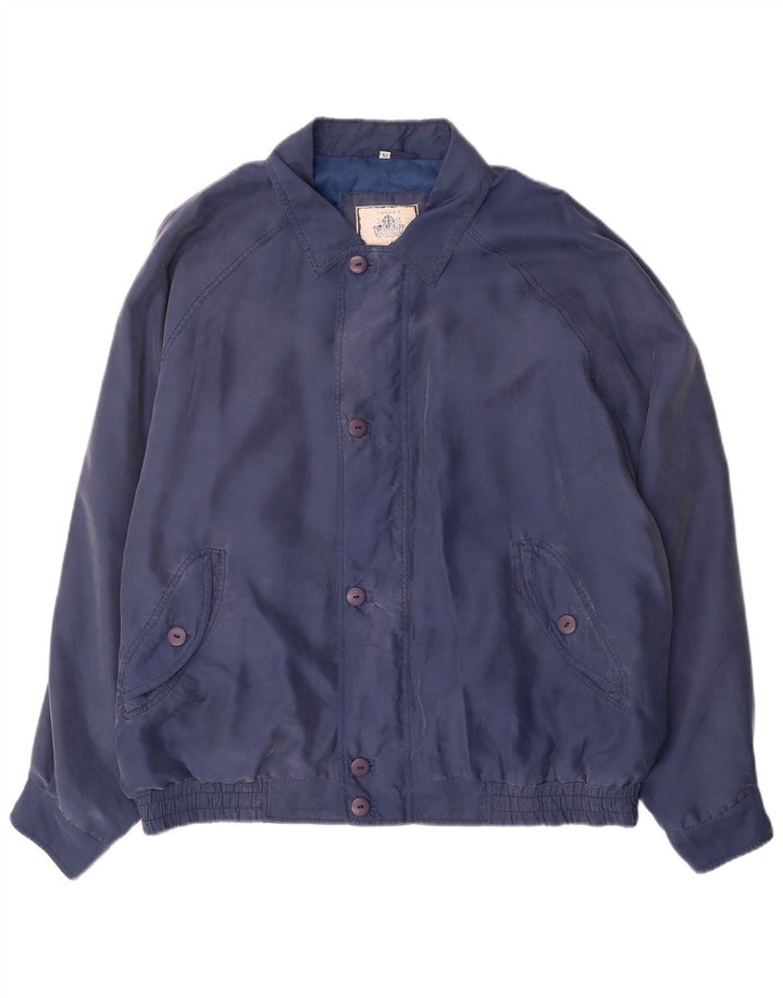Giubbotto bomber da uomo Spirit IT 52 XL blu navy in seta