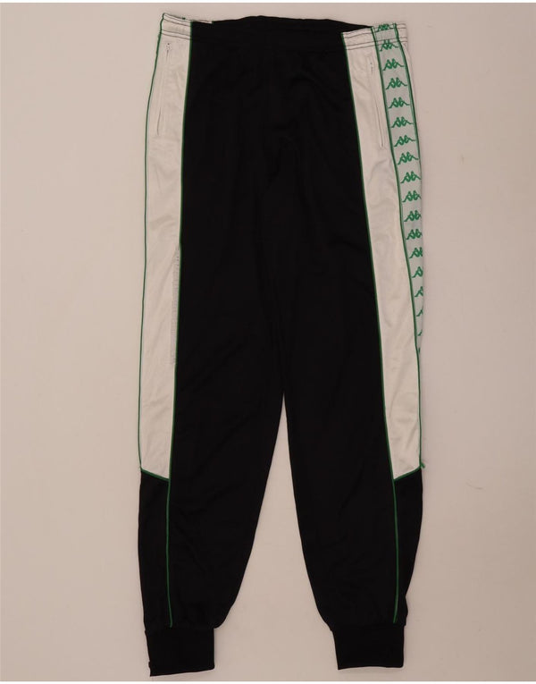 Pantaloni da tuta con grafica Kappa da uomo Joggers XL Nero Colourblock