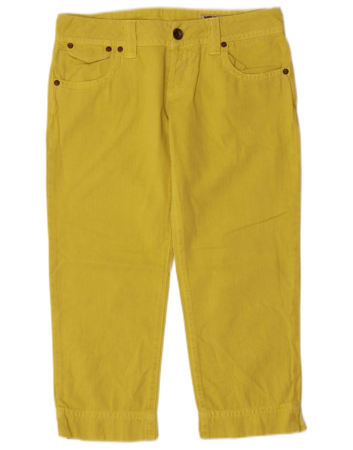 Jeans Capri da donna Gas W27 L20 cotone giallo