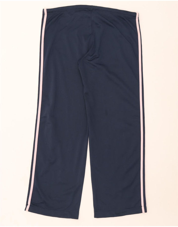 Pantaloni da tuta da uomo Adidas Large in poliestere blu navy