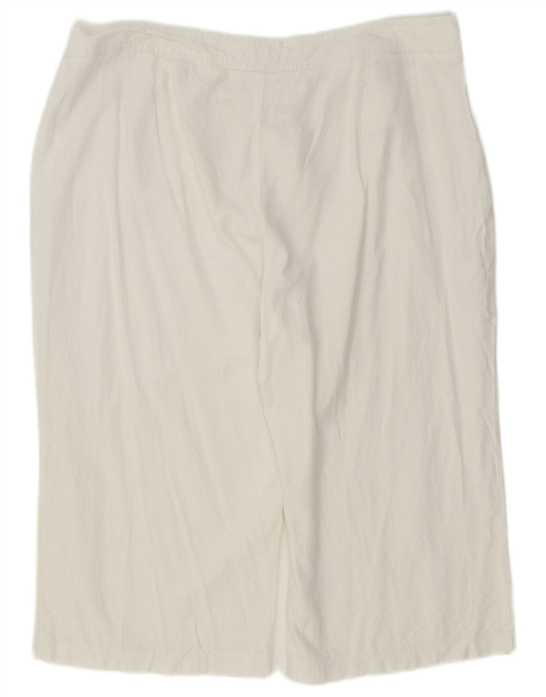 Bermuda da donna Marks & Spencer UK 18 XL W38 Lino bianco